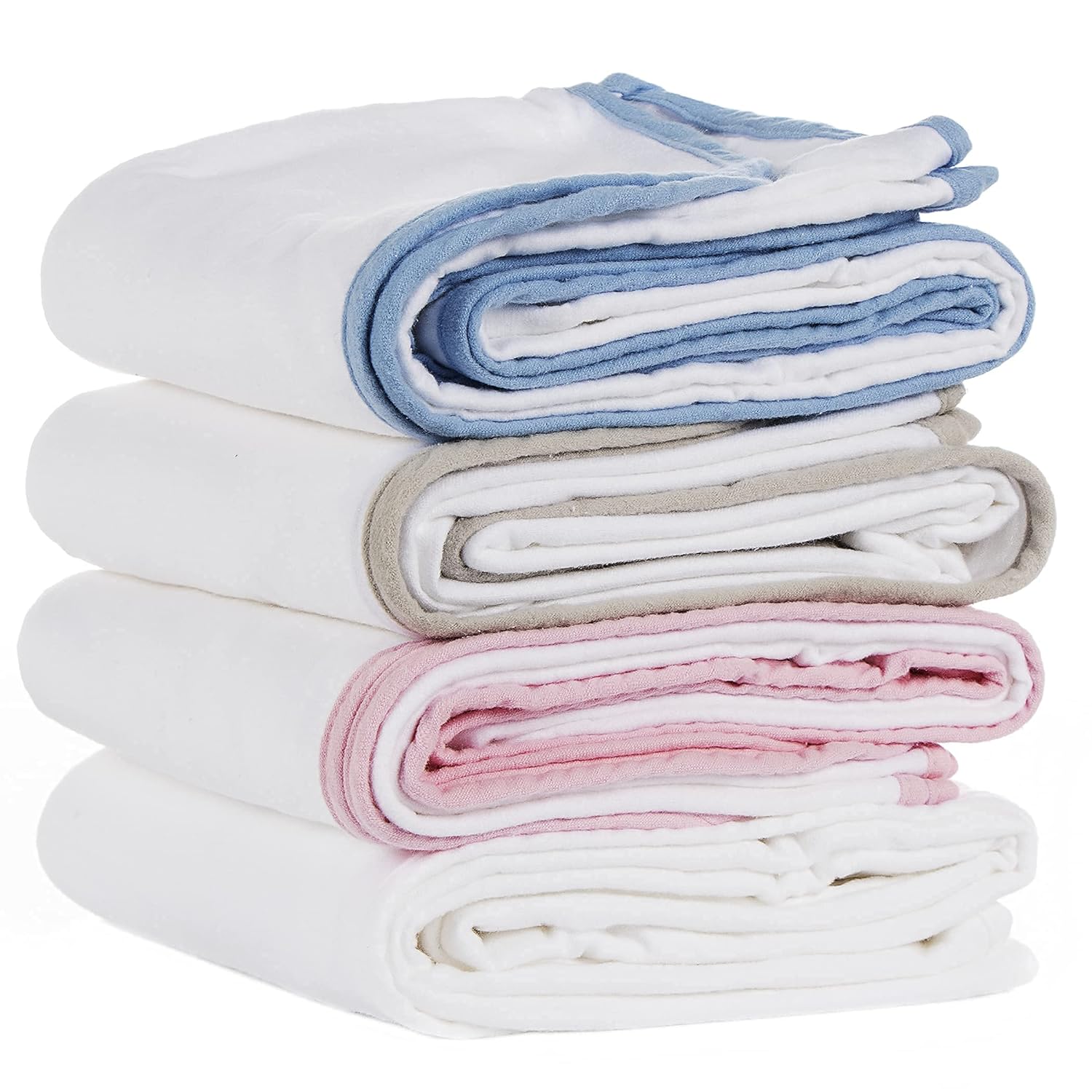 MOMS ON CALL Baby Swaddle 0-3 Months Newborn, Essential Swaddle Blanket | 48X48 | Cotton (Modern White) - Image 9